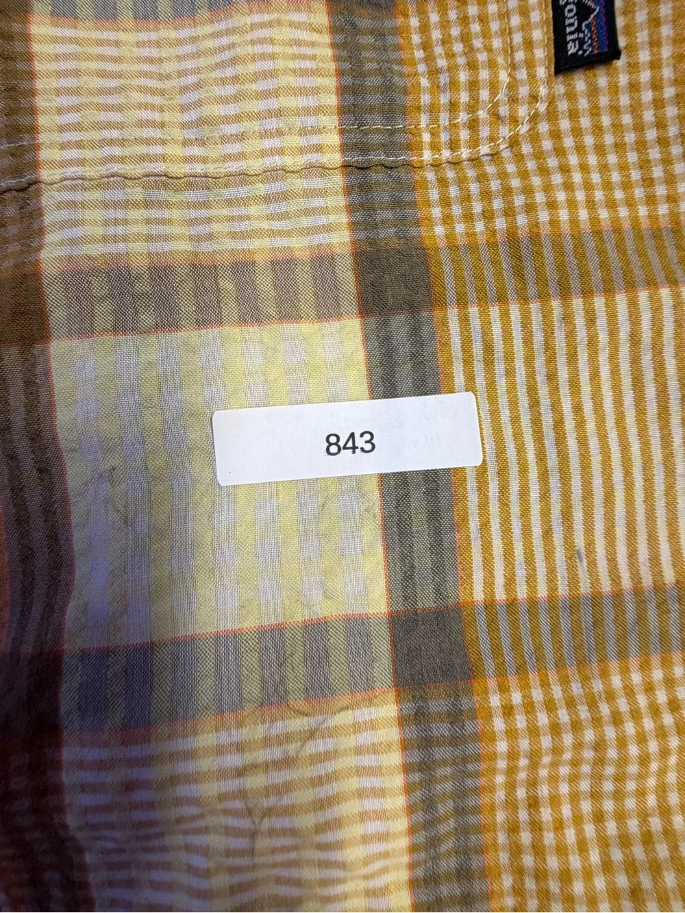 Men's Plaid Button-Up Shirt - Yellow & Brown